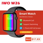 Оригинальные Смарт-часы IWO W26, спортивные Смарт-часы с Bluetooth, функцией звонков, ЭКГ, пульсометром и термометром для Apple и Android