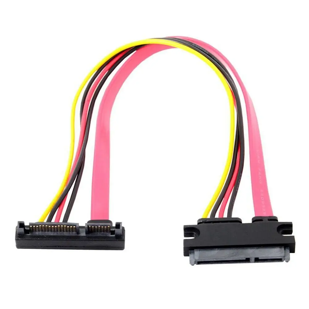 BAAQIi Up angle SATA III 3 0 7 + 15 22 контактный штырь гнездо диаметром 30 см с 4 проводами кабель