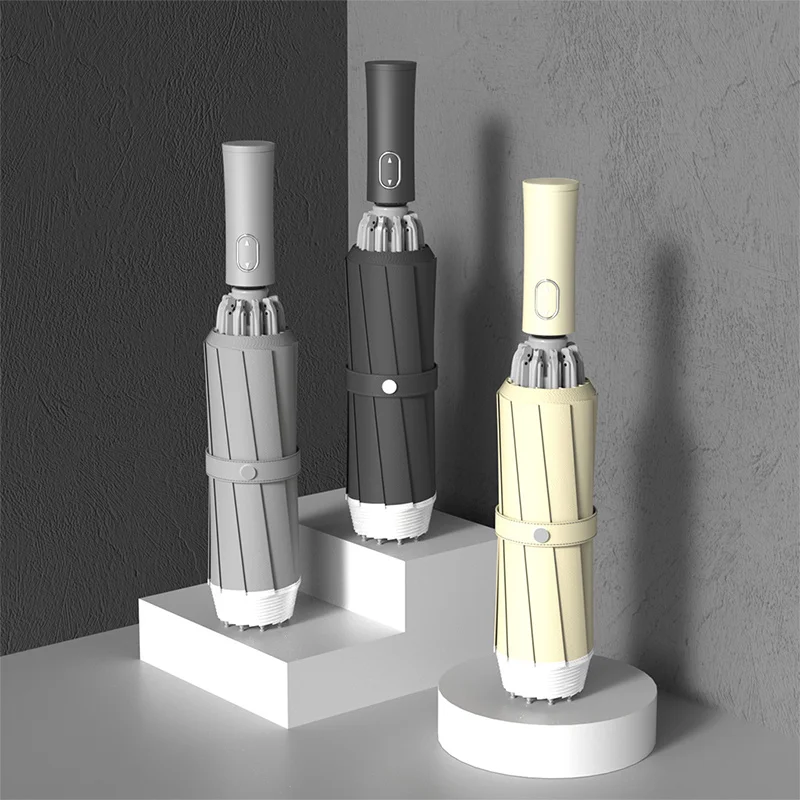 Автоматический зонт для гольфа ветрозащищенный с реверсивной фотографией