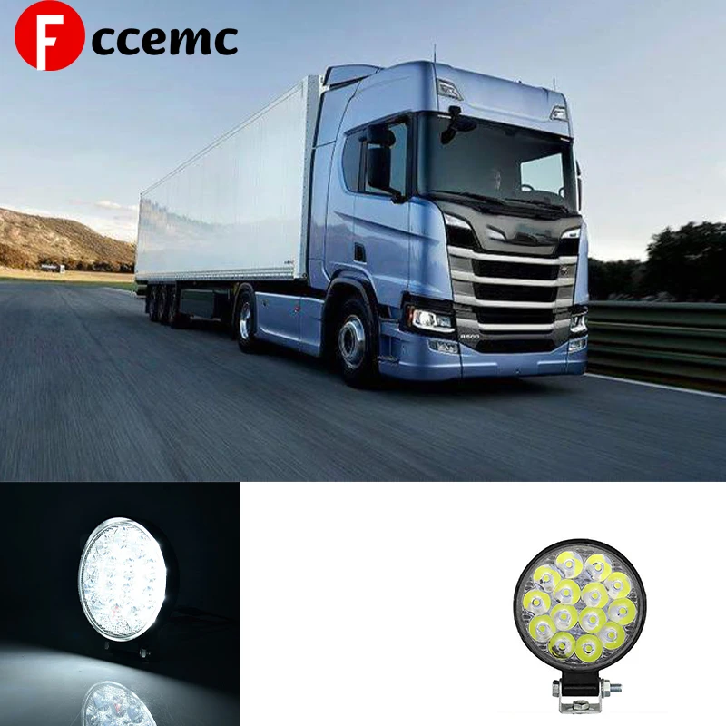 

Fccemc Headlight For Offroad ATV UTV Truck Tractor Mini Led Work Light Car Work Driving Lights Waterproof 6000K 42W Fog Lamp