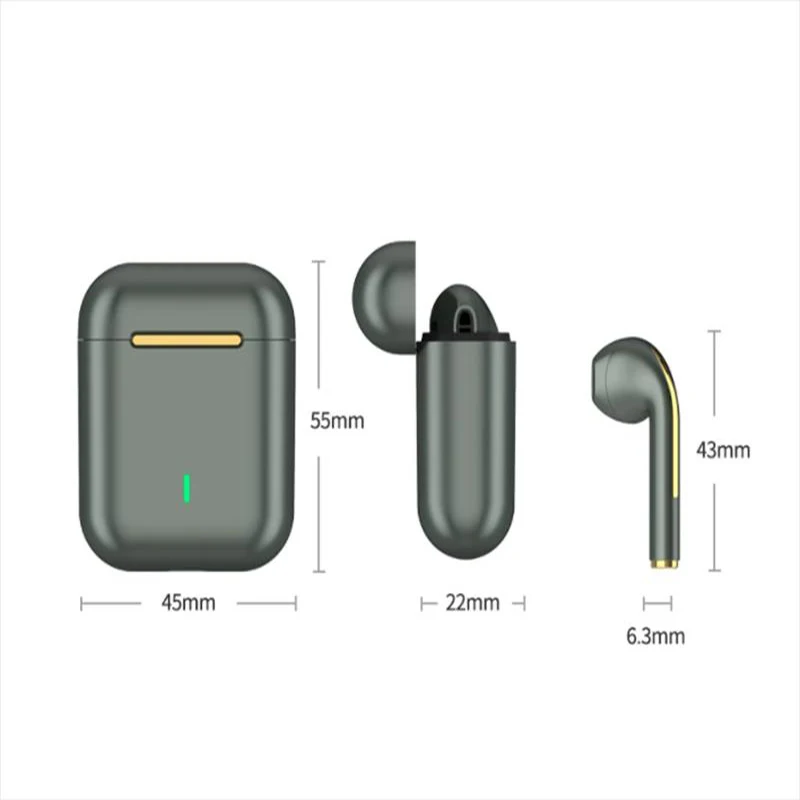 

New TWS J18 Wireless Earphones For Apple iPhone With Mic Original In-Ear Bass Earbuds Earpieces Cordless Bluetooth Headphones