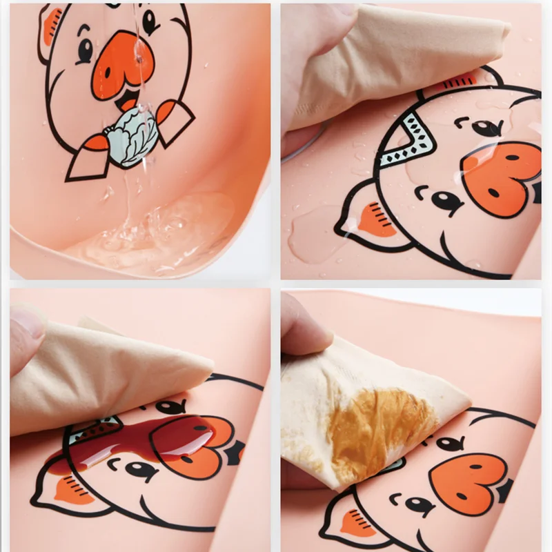 Baby Bibs Waterproof Silicone Feeding Baby Saliva Towel Newborn Cartoon Aprons Baby Bibs Adjustable Different Styles of Bibs