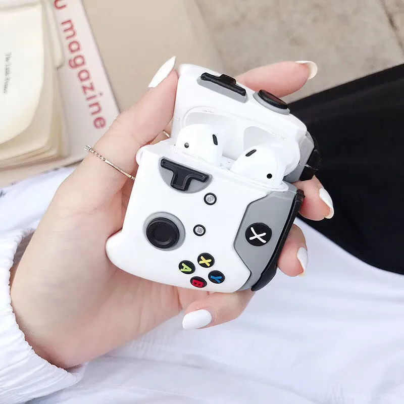 

new retro Game console control case For AirPods 1 2 Pro charging box interest x box silicone earphone anti fall protective cover