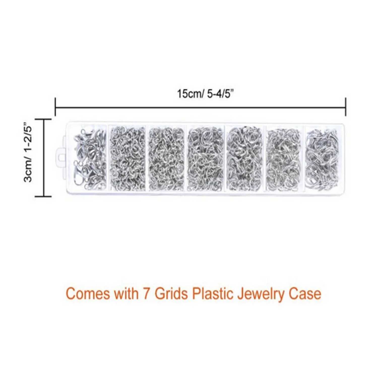 1245pcs Open Jump Rings with 20pcs Lobster Clasps Jewelry Repair Tools Kit for DIY Repairing Making Earring Necklace | Дом и сад
