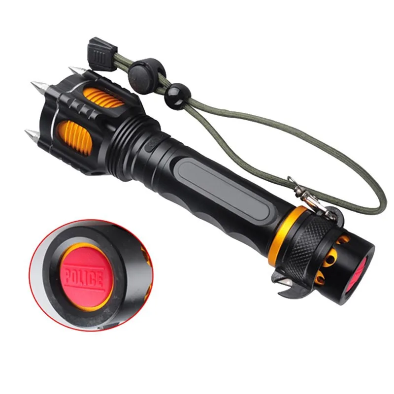 1200LM XML T6 светодиодный тактический фонарик Фонарь Водонепроницаемый звуковой