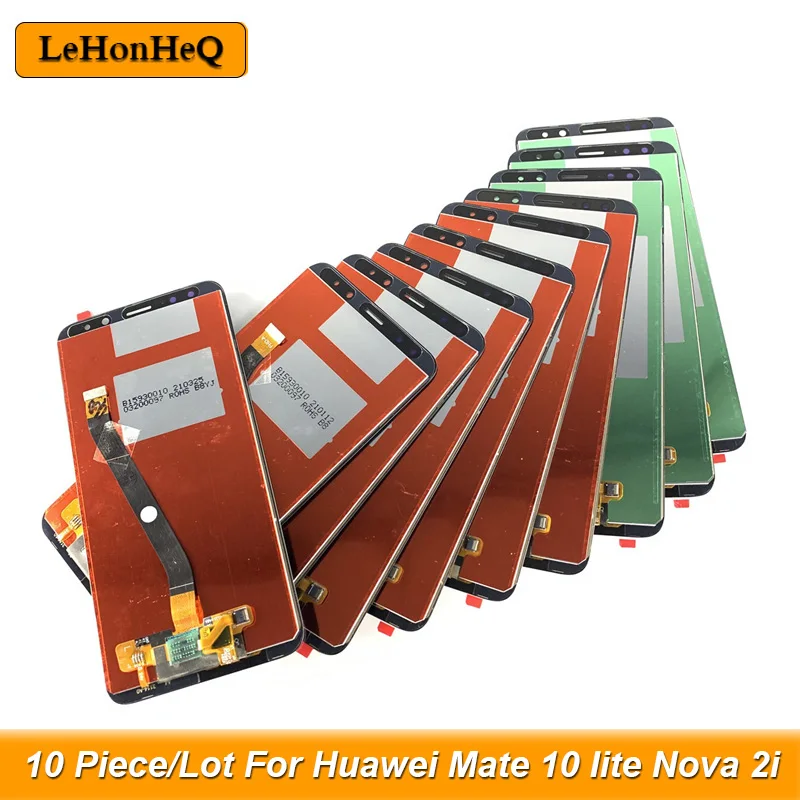 10 шт. ЖК-дисплей для HUAWEI Mate Lite сенсорный экран с рамкой Mate10 ЖК-экран Nova 2i ЖК RNE-L21 |