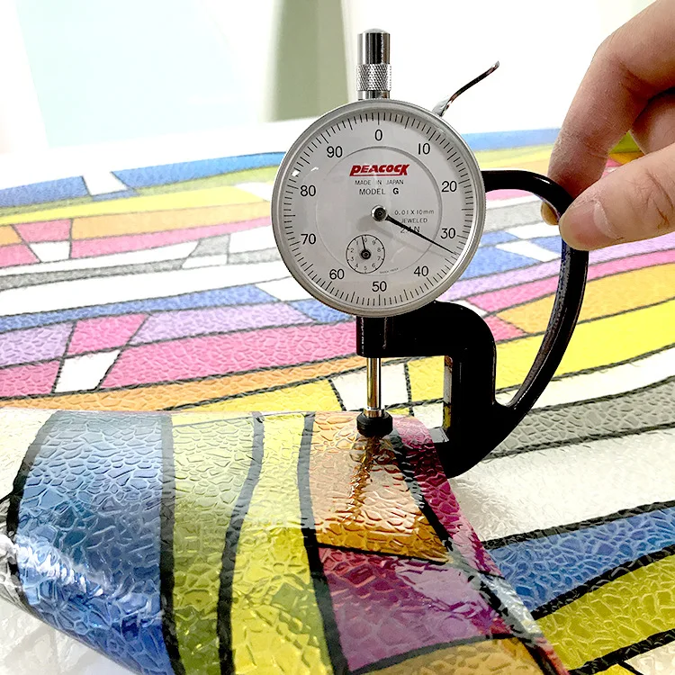 100 см Длина электростатическое окно виниловая пленка цветное линия Стиль защиты