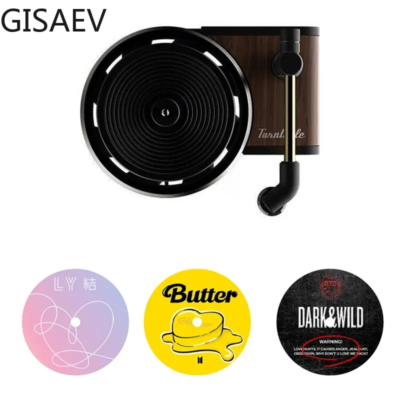 

GISAEV Car Air Freshener Turntable Phonograph Car Fragrance Diffuser With Replace Aromatherapy Sheet Record Player Perfume