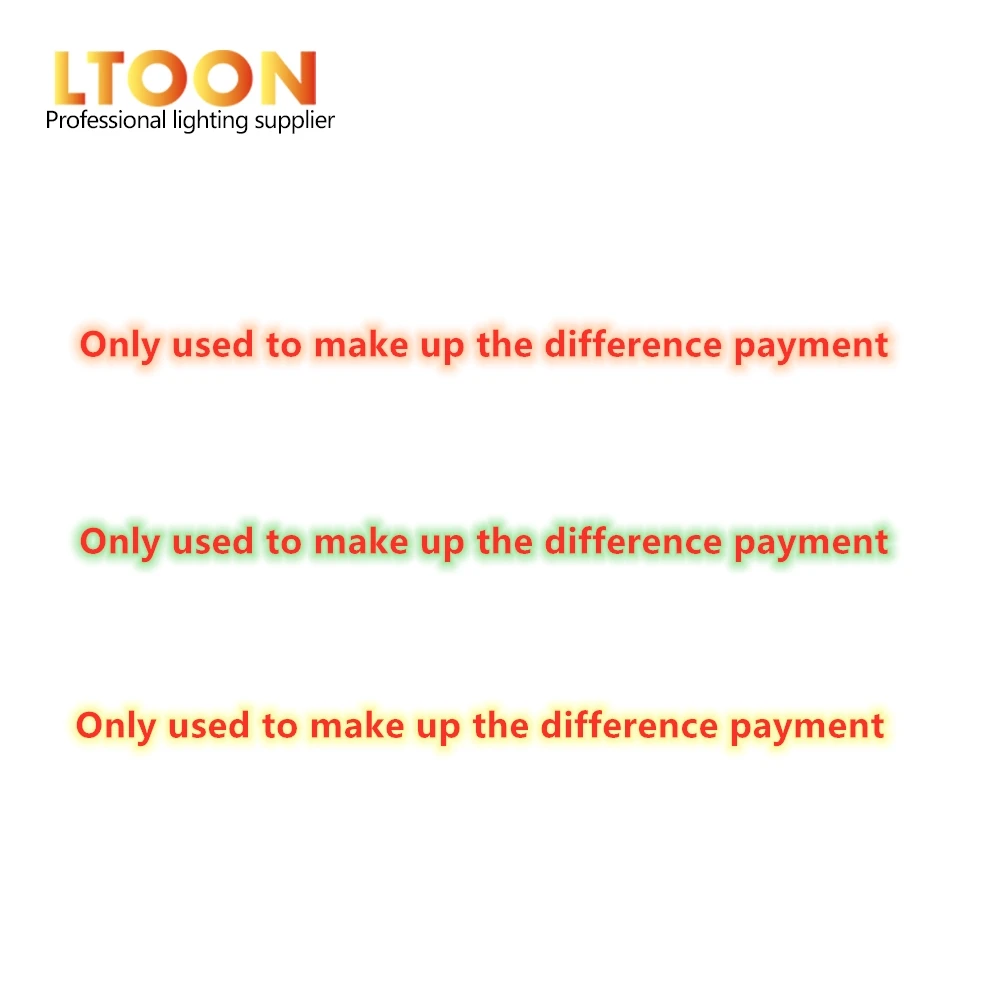 

Only used to make up the difference payment