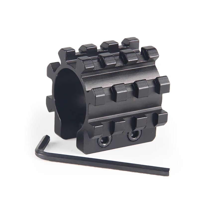 VI05039 Tactical Remington 870 Mossberg 500 12GA 1 Shotgun Mag Tube Tri Rail Picatinny Mounts with 5 Position Shotgun Barrel Mount image 4
