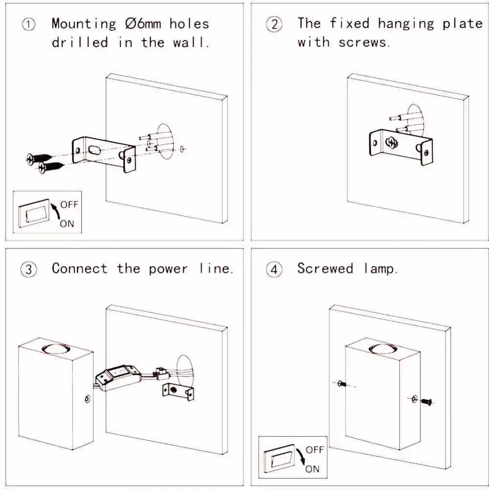 Светильник для коридора лестницы Светодиодный настенный комнатный светильник