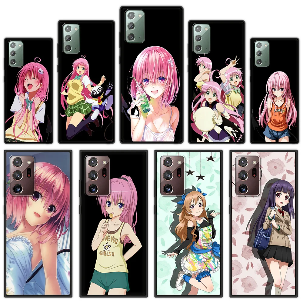 

Сексуальный чехол для телефона с аниме To Love Ru Lala Satalin для Samsung Galaxy Note 20 Ultra 10 Plus Lite M31, мягкий силиконовый черный чехол
