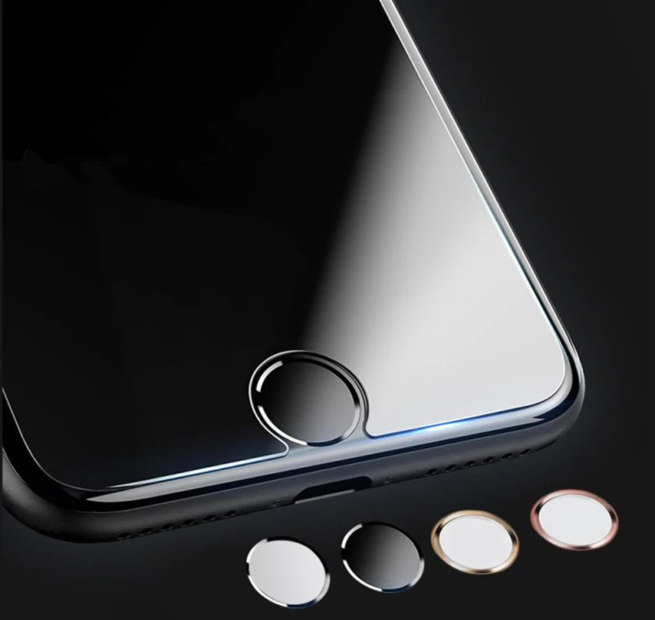 2 шт для iphone наклейки на кнопку "домой" touch id iphone 6/7/5 наклейки на кнопку "домой" iphone 7 6S 8 кнопка наклейка Поддержка touch id дома