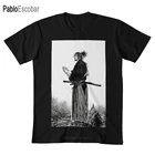 Мужская хлопковая футболка Vagabond-манга самурая, летняя брендовая футболка shubuzhi, Прямая поставка