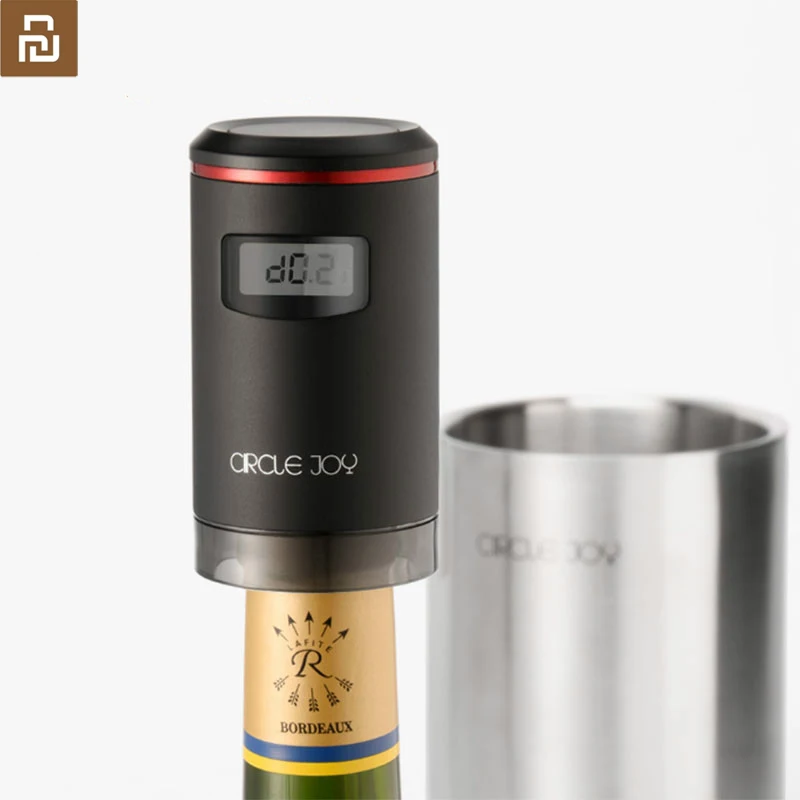 Автоматическая вакуумная пробка youpin Circle Joy для сохранения вина USB-зарядка со