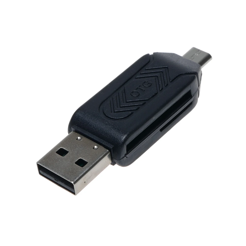1 шт. 4 в Micro USB + 2 0 OTG адаптер SD T-Flash Устройство чтения карт памяти для смартфона