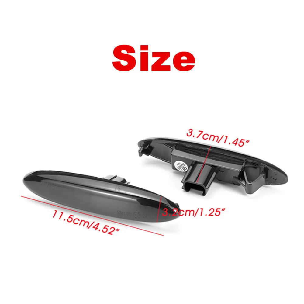 

2X Dynamic Amber LED Side Marker Blinker Turn Signal Light For Toyota Highlander Soarer UZZ40 Kluger GSU 4 Lexus IS250 350 SC430
