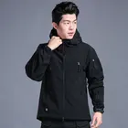 Осенне-весенняя уличная походная куртка софтшелл Мужская ветрозащитная Водонепроницаемая камуфляжная Повседневная Военная тактическая куртка S-3XL