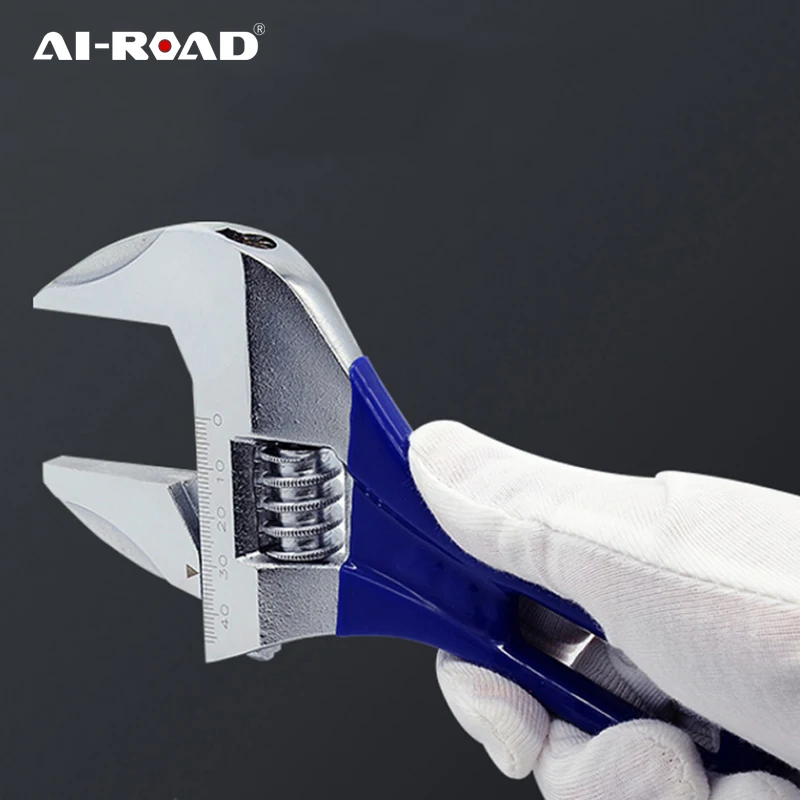 Регулируемый гаечный ключ с короткой ручкой универсальный разные инструменты 6