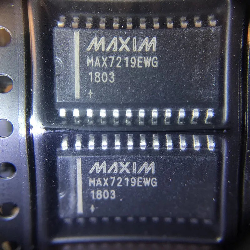 100% новый и оригинальный в наличии MAX7219EWG SOIC-24 светодиодный 8-значный SPI MAXIM список om
