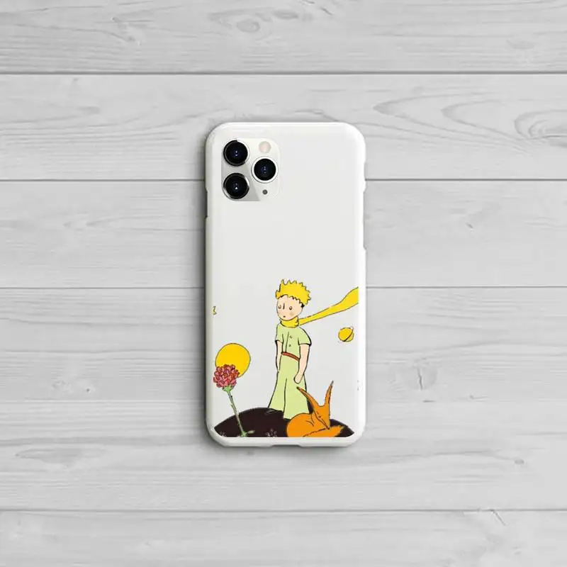 

Lovely Cartoon The Little Prince Phone Case Candy Color for iPhone 11 12 pro XS MAX 8 7 6 6S Plus X 5S SE 2020 XR
