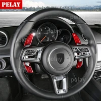 carbon fiber steering wheel shift paddle shifters for porsche macan 718 911 997 996 panamera cayenne cayman 918 spyder boxster