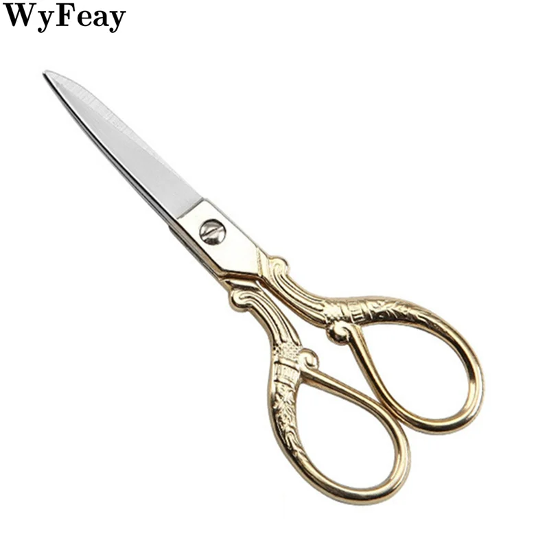 1 шт. Ретро Винтажные ножницы цветочный узор рукоделие вышивка нержавеющая сталь