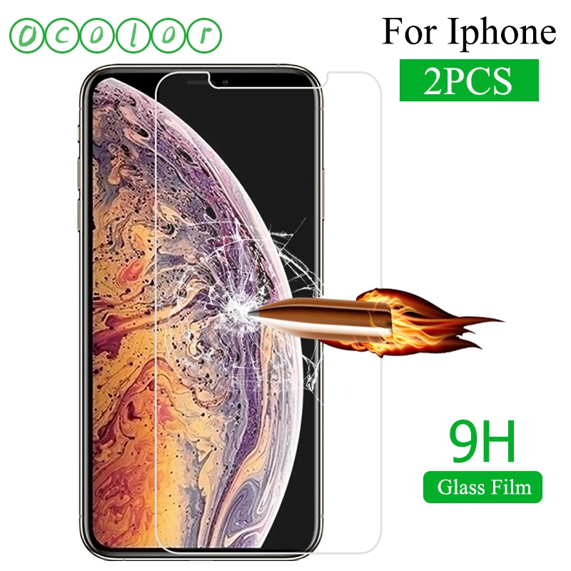Ocolor комплект из 2 предметов одежды: Apple IPhone X XS Max XR 5 6 6s Plus 7 8 мобильный закаленное