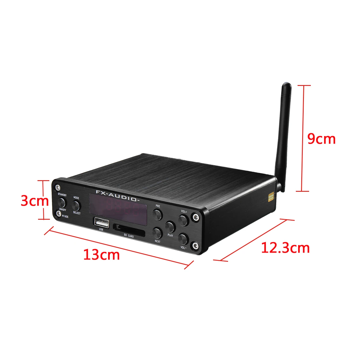 

110-220V Audio Amplifier Bluetooth Car Audio Stereo Amp Speaker Metal Audio Processor Subwoofer HIFI Music Player Amplificador