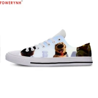 mens casual shoes cartoon cute funny dugs special mission canvas strap ladies casual man shoes comfortable