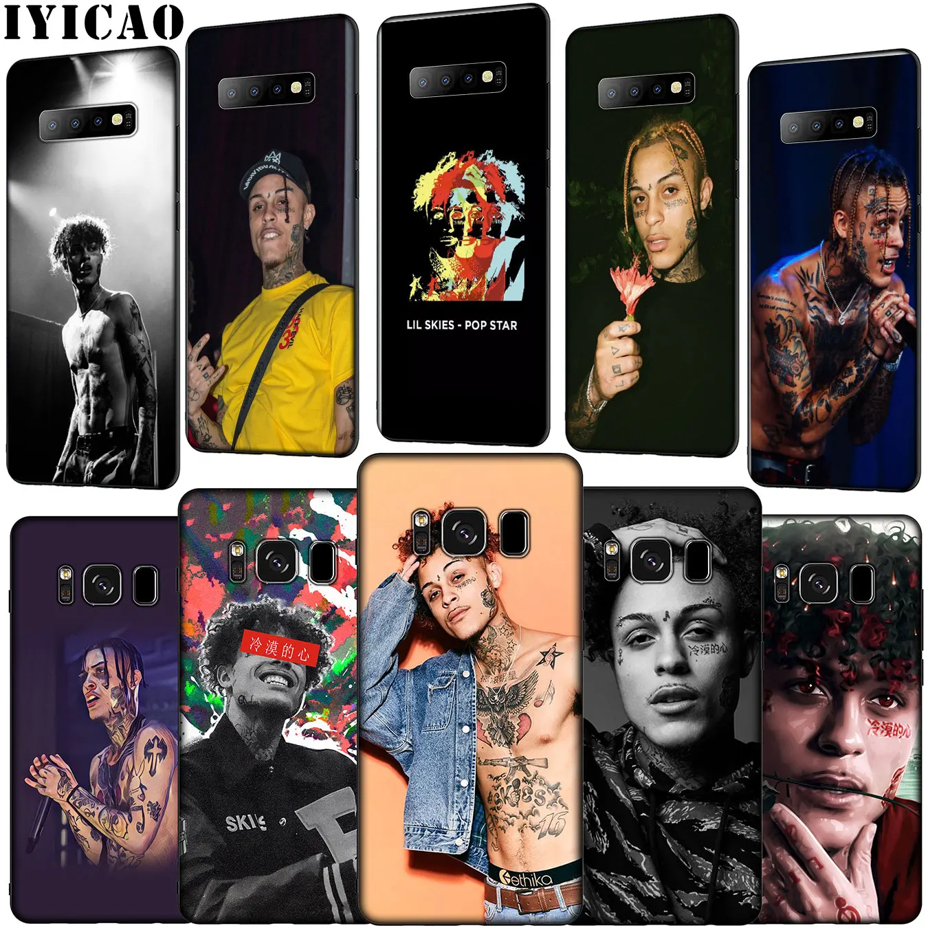 IYICAO Lil Skies Рэппер Мягкий силиконовый чехол для телефона Samsung Galaxy S20 Ultra S10 Lite S9 S8 Plus S6