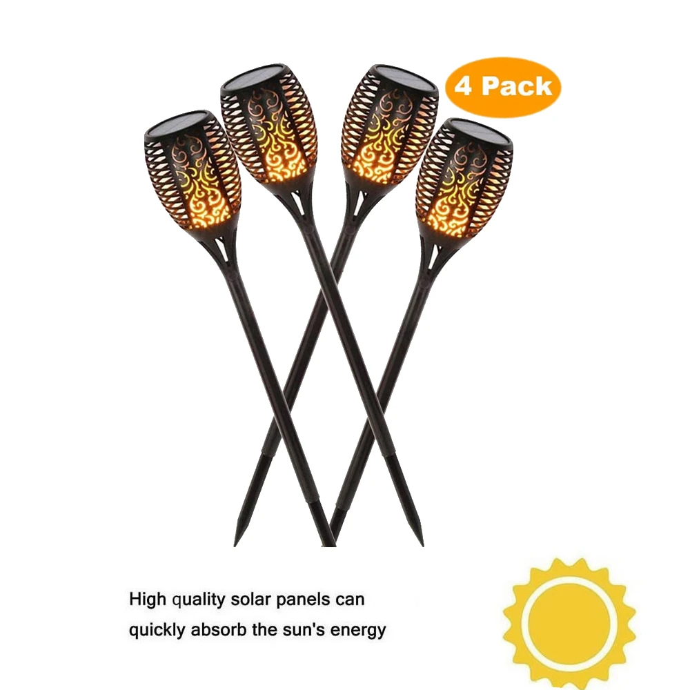 

1/8 pcs LED Waterproof Flickering Flame Solar Torch Light Garden Lamp Outdoor Landscape Decoration Garden Lawn Light lanterns ca