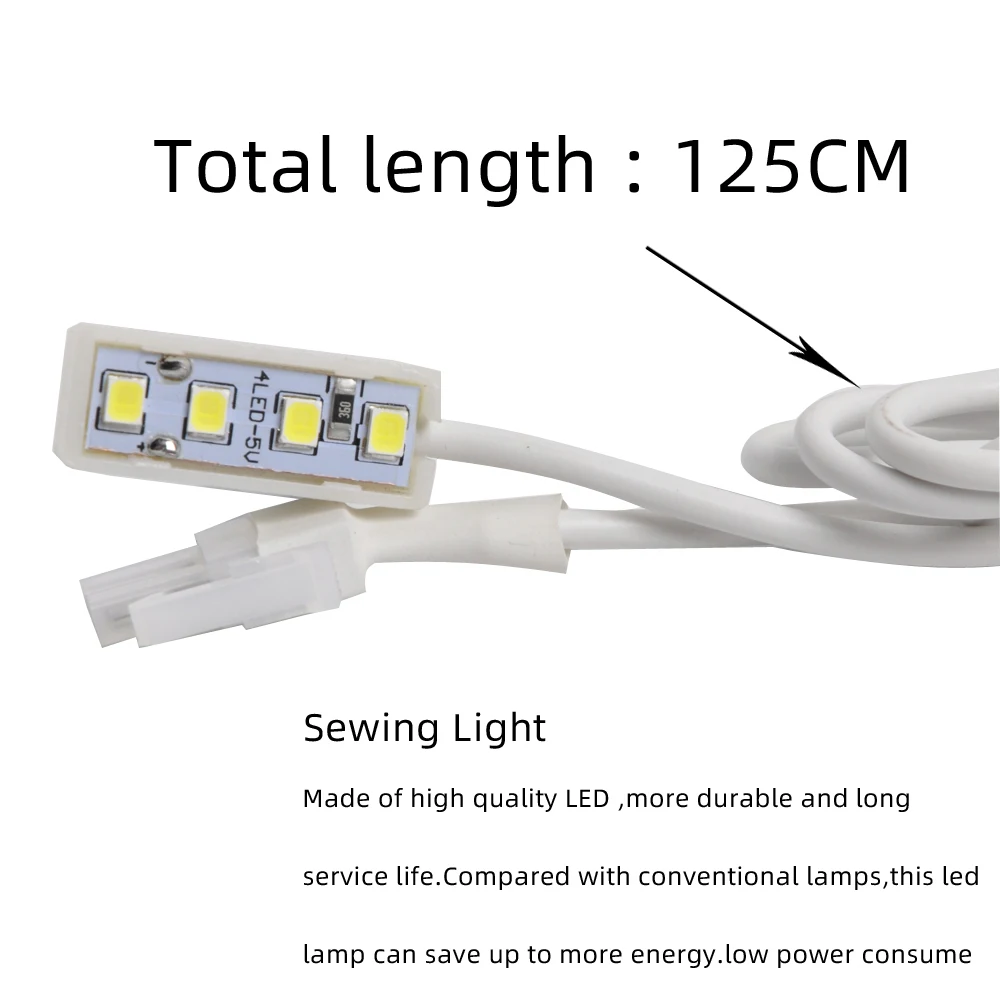 4 светодиодных шариков 5V светодиодный швейная машина лампа Многофункциональный