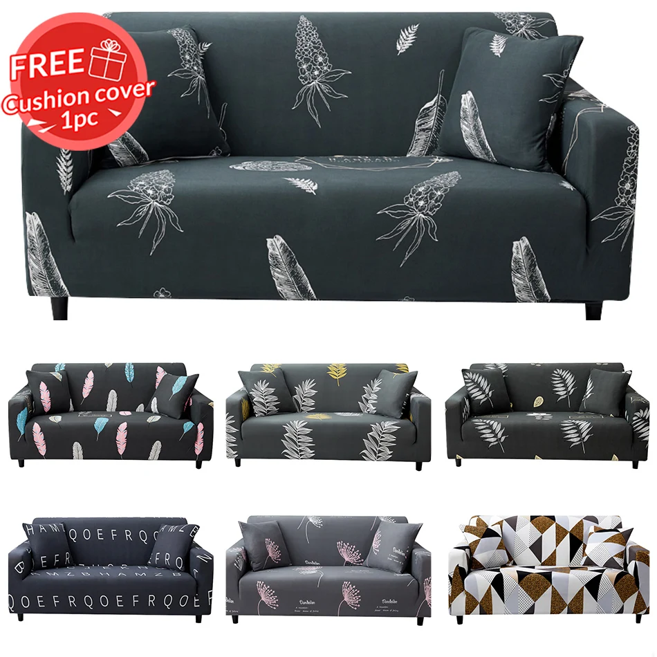 Чехлы для диванов мебель чехлы современный принт перо полиэстер геометрический