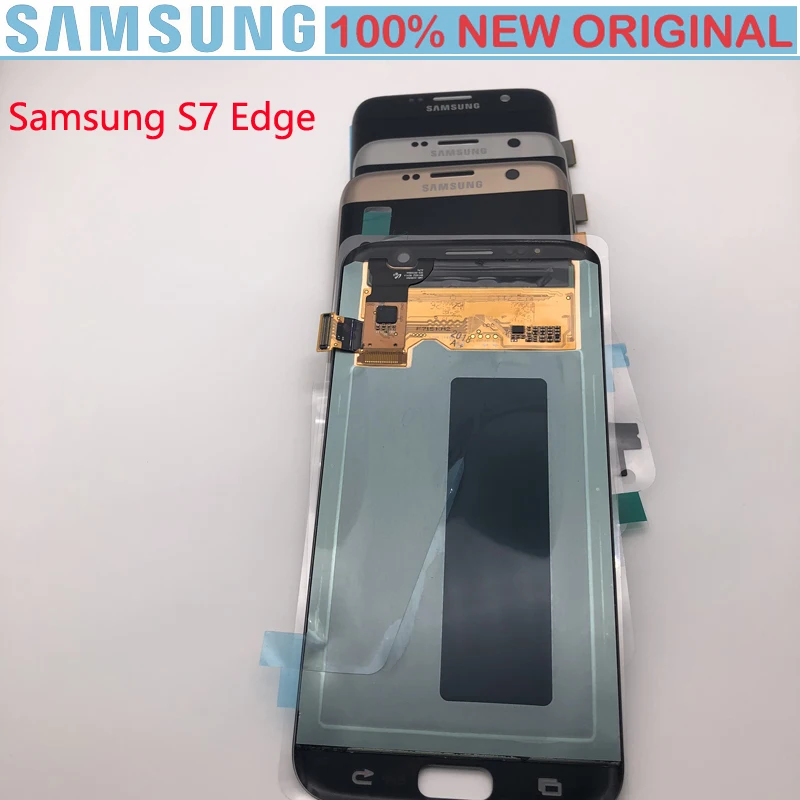 NEW ORIGINAL SUPER AMOLED Display For Samsung Galaxy S7 Edge G935 G935T G935V G935A G935F G935FD G935U LCD Touch Screen | Мобильные