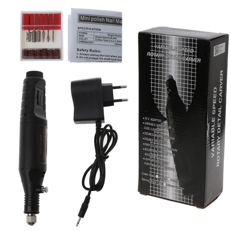 

Многофункциональный Электрический Фрезер для ногтей, фрезер для полировщик смолы ювелирное сверло смолы арт роторный инструмент Портатив...