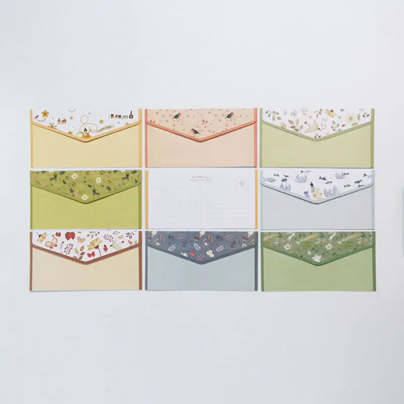 

Creative Beautiful Letter Paper Envelope Floral Cute Cartoon Set Letterhead Small Fresh Gifts M17F