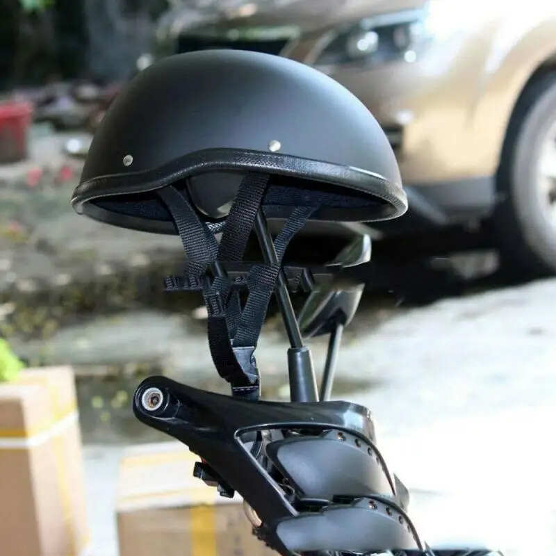 

Black Adult Open Face Half Helmet Moto vintage Motorcycle Motorbike Biker Riding Crash Scooter Motorcycle Half Helmet