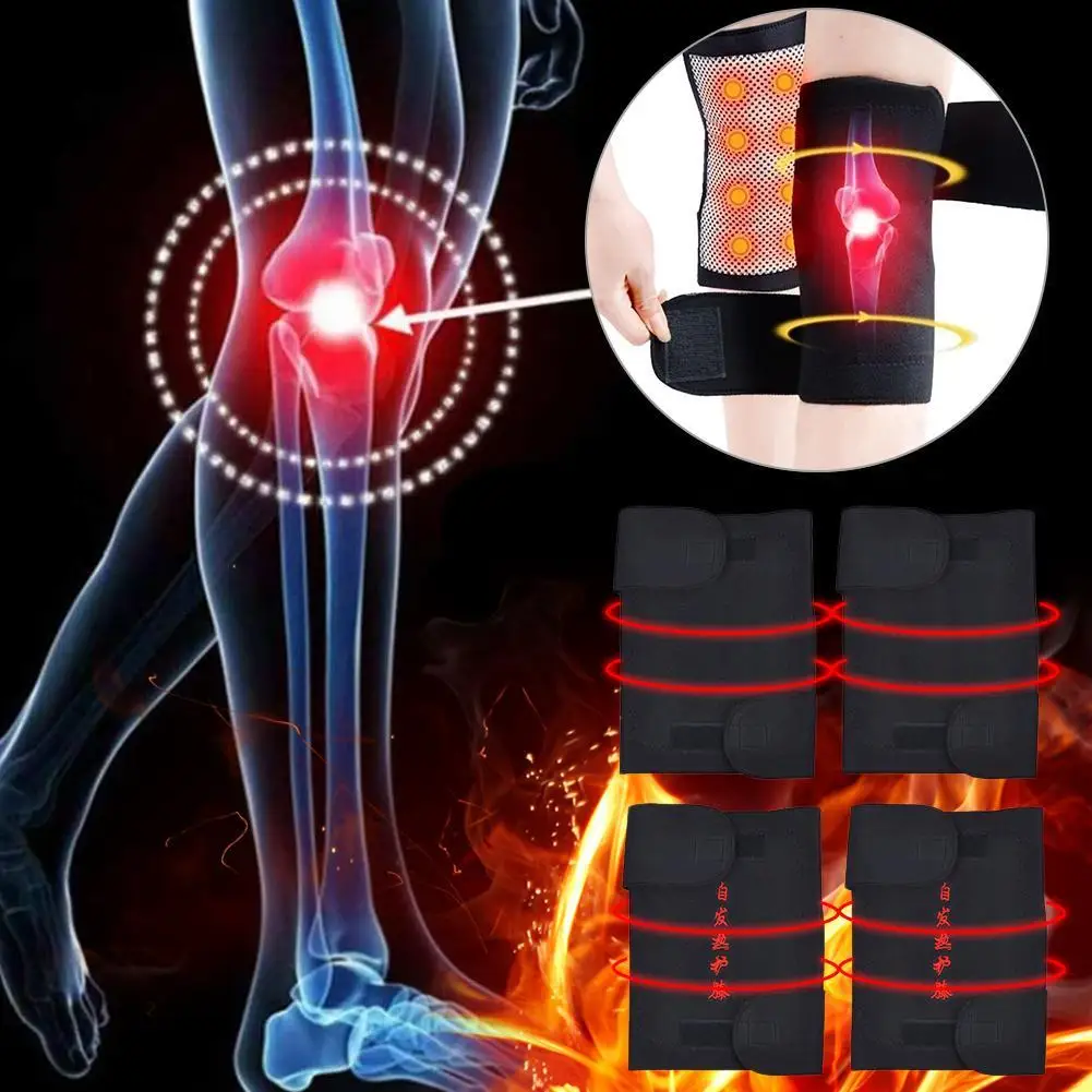 

1 Pair Tourmaline Self Heating Knee Pads Magnetic Therapy Kneepad Pain Relief Arthritis Brace Support Patella Knee Sleeves Pads