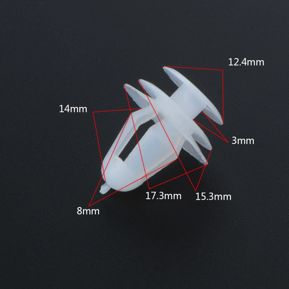 100Pcs 9mm Hole Car Door Bumper Cover Automotive Screw Fastener Plastic Auto Clips Rivet Fasteners For Cars | Автомобили и