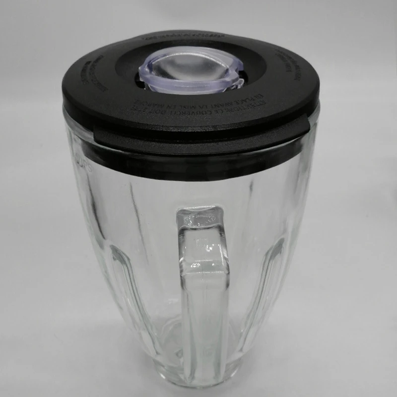 

Juicer Blender Round Glass Cup Jar Assembly with Blade, Gasket, Base, Lid,for Oster Blenders 6 Cup Jars