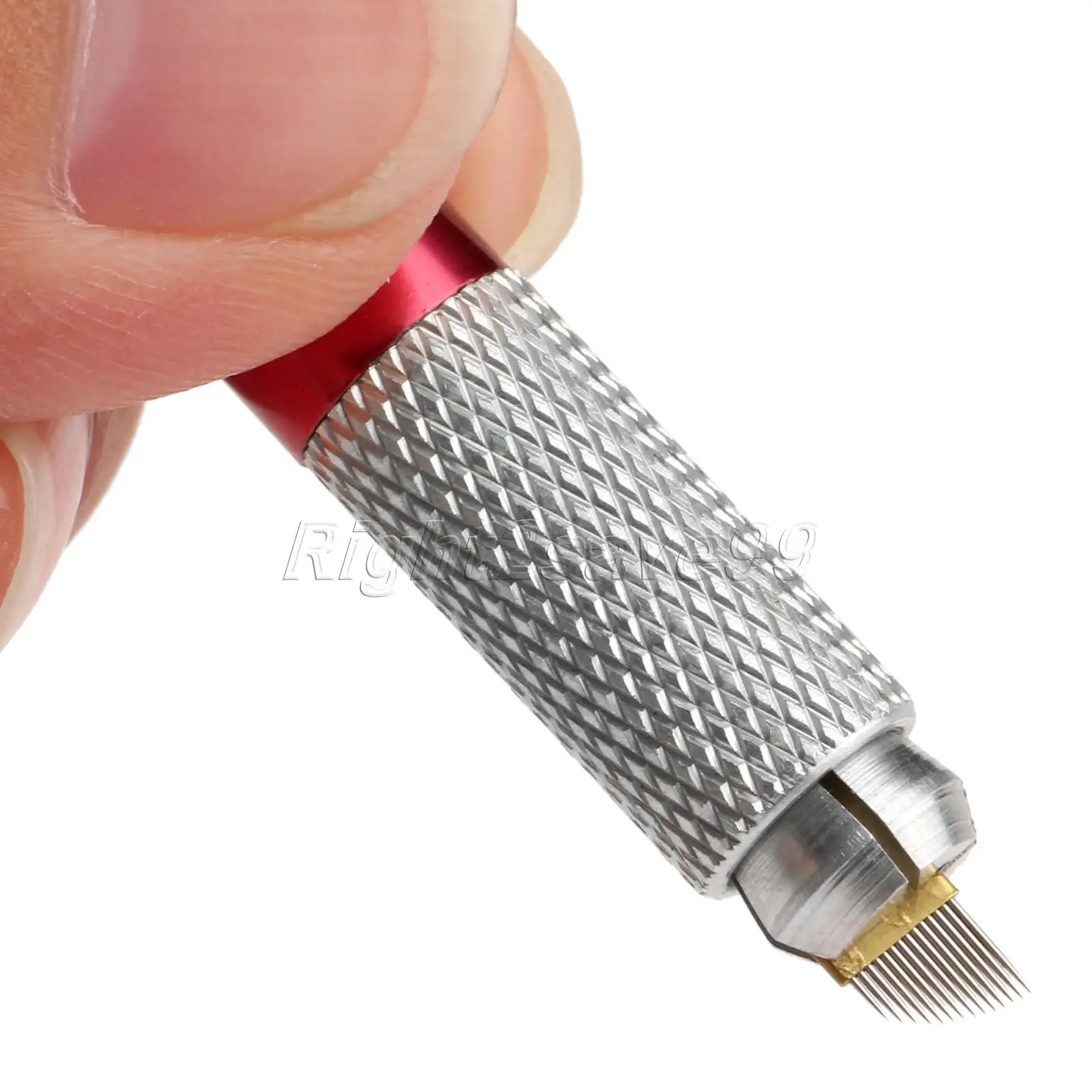 Ручка для татуировки с одной головкой и перекрестными узорами № 2