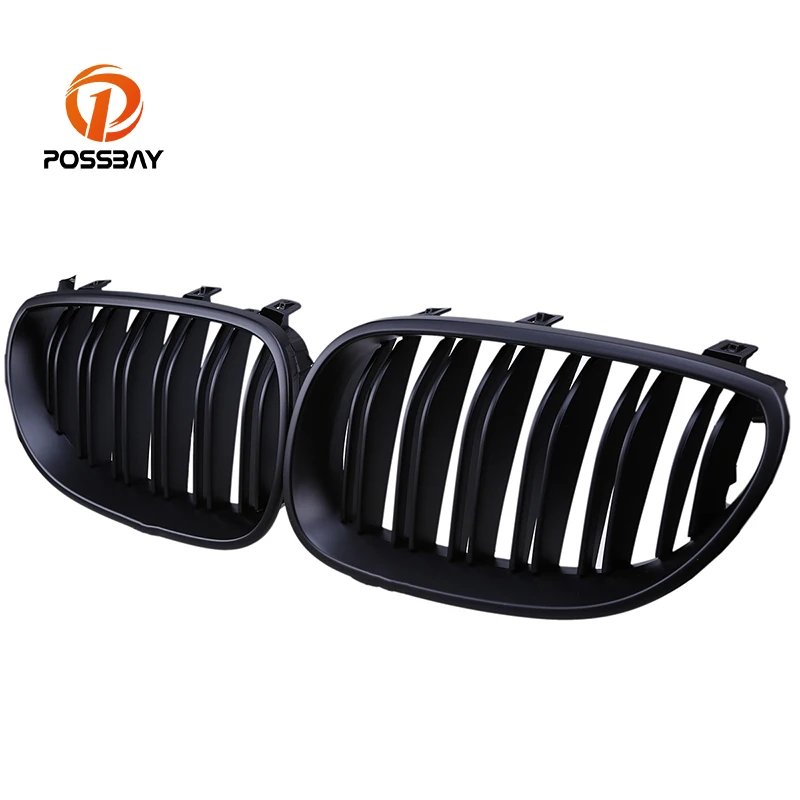Posbay матовая черная Автомобильная Центральная Решетка переднего бампера для BMW