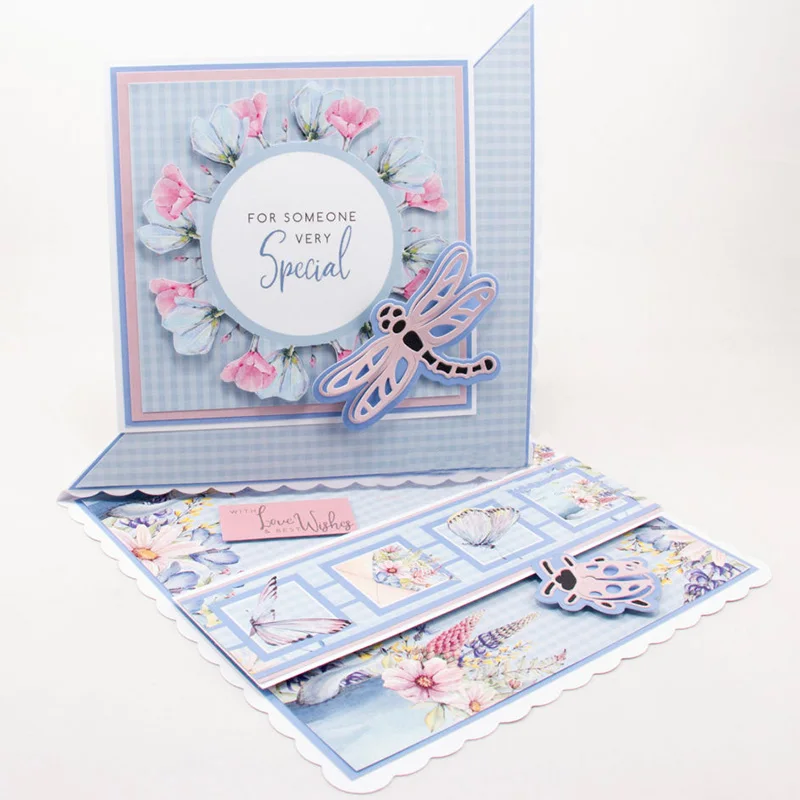 

Lovely Insecs Dragonfly Ladybug Beetle Metal Cutting Dies Scrapbooking Album Paper DIY Cards Crafts Embossing Dies New 2019