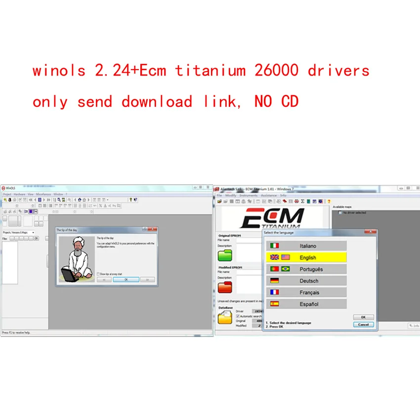 only download link Winols 2,24+ Разблокировка патч+ Damos файлы+ видео+ Руководство пользователя+ Ecm titanium 26000 драйверы ссылка для загрузки - Цвет: only download link