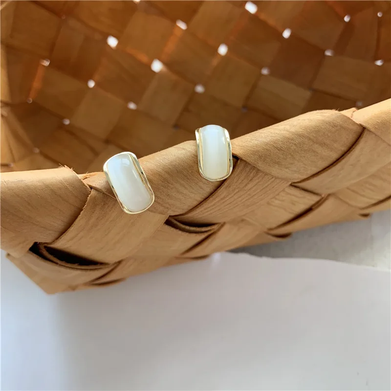 Мода для темпераментных геометрический белый прозрачный малой дуги женские