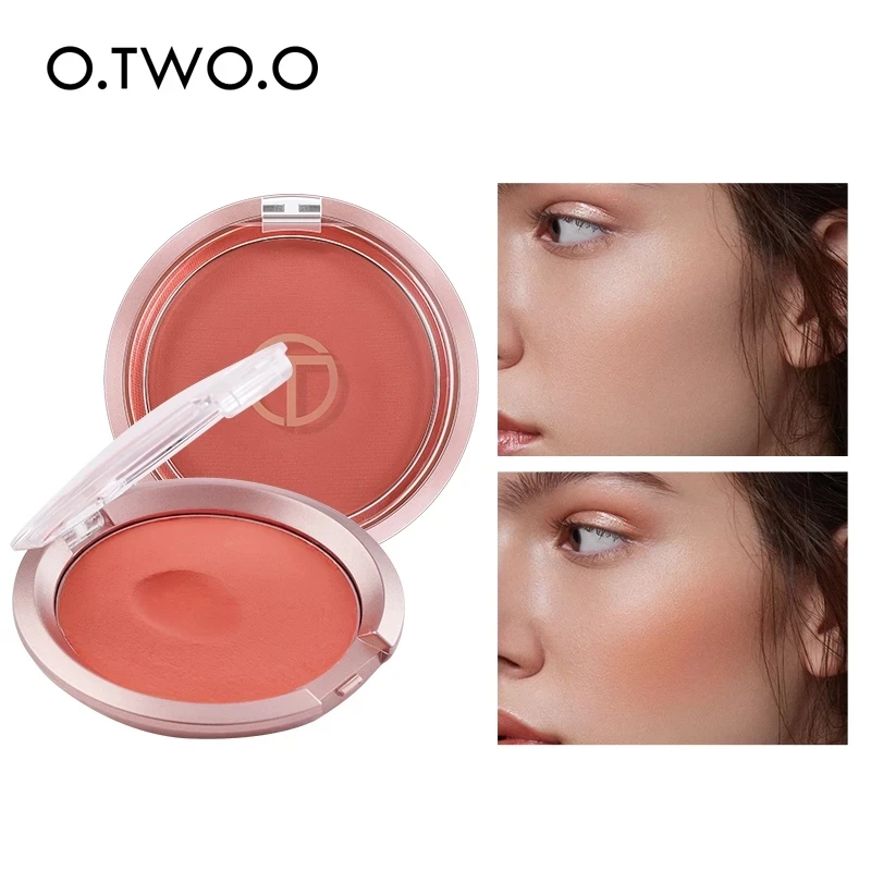 

O.TWO.O Bouncy Monochrome Blush High-gloss Repairing Palette Makeup Face Blusher Natural Rouge Cheek Contour Blush Cosmetics