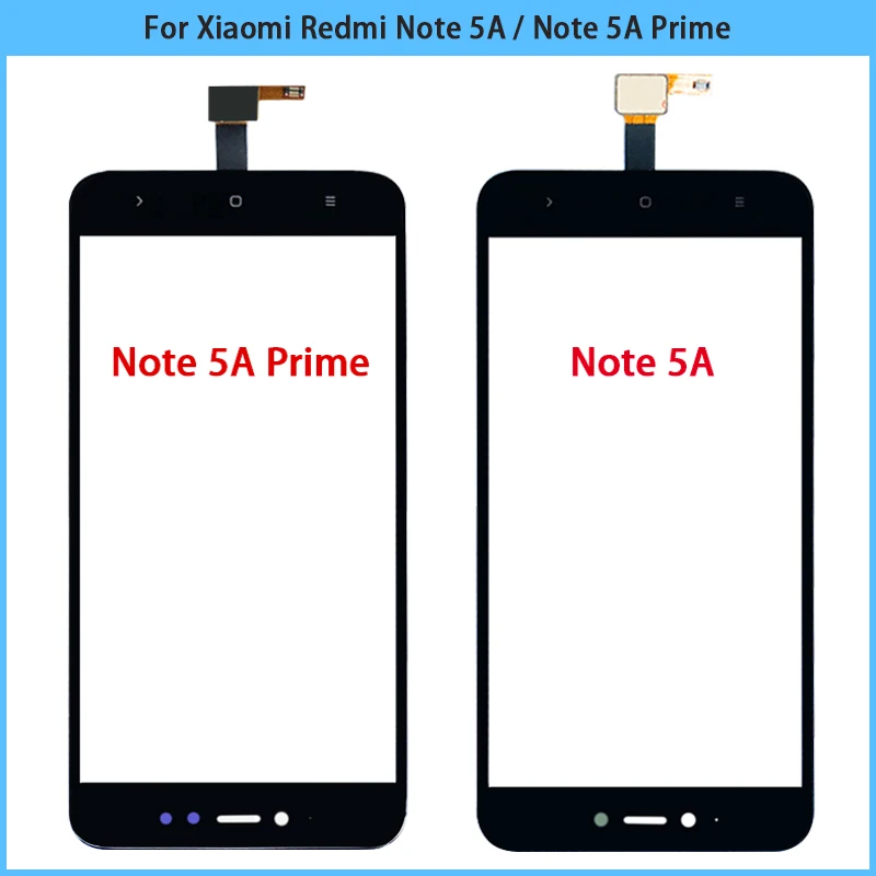 

10PCS For Xiaomi Redmi Note 5A / Note 5A Prime Touch Screen Panel Digitizer Sensor LCD Front Glass Note 5A TouchScreen Replace