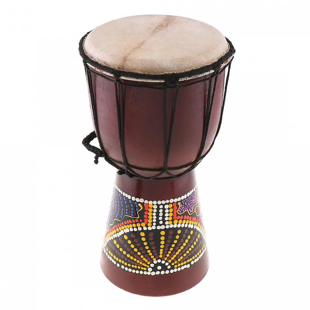 Slade 6 дюймовый профессиональный африканская Djembe барабан Классическая картина