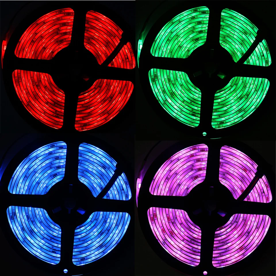 Умный светодиодный светильник с wifi, белый, теплый, белый, RGB, водонепроницаемая светодиодная лента 5050, 5 м, 10 м, 15 м, светодиодный светильник с контроллером wifi
